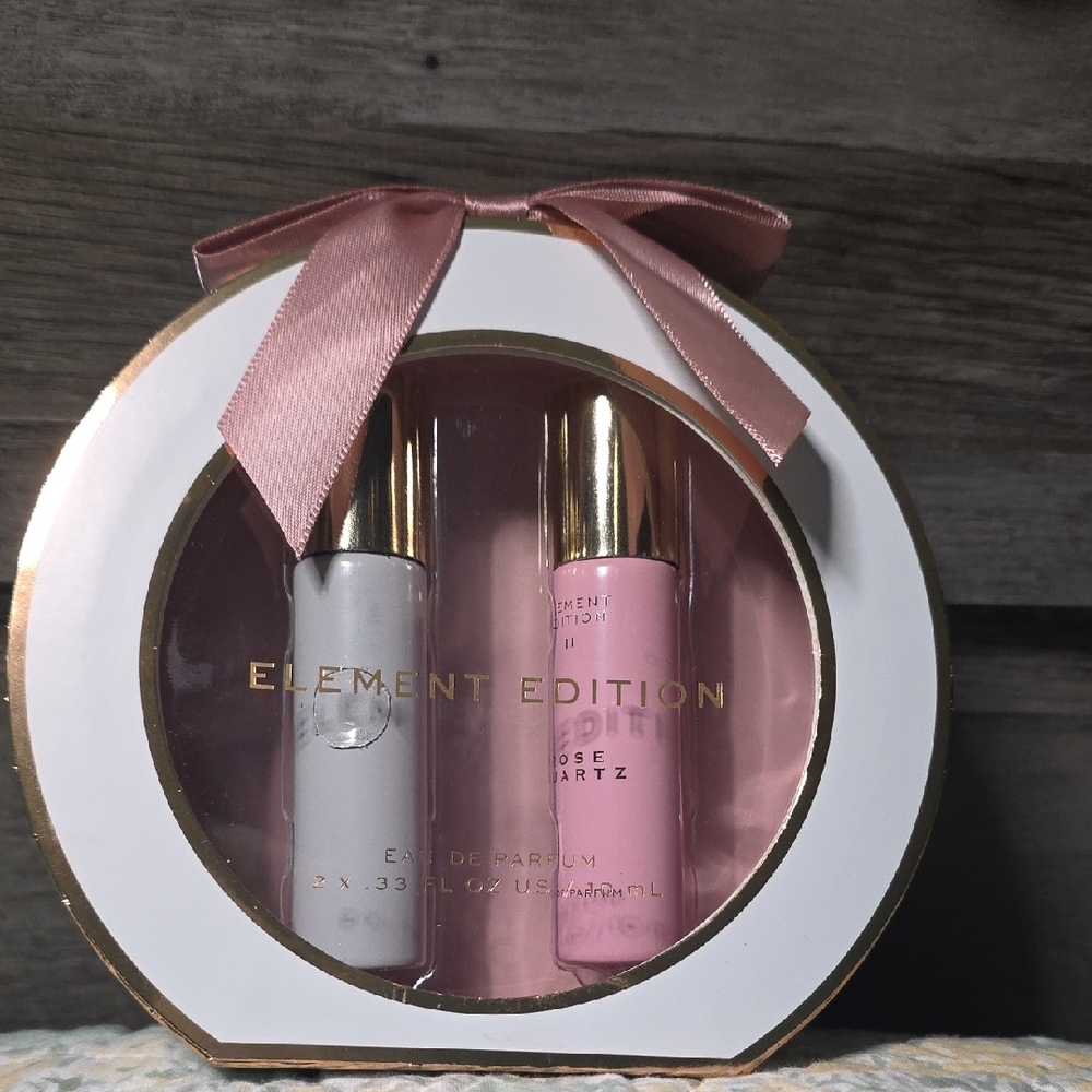 Element Edition Perfume Set with Pink and White Bottles
